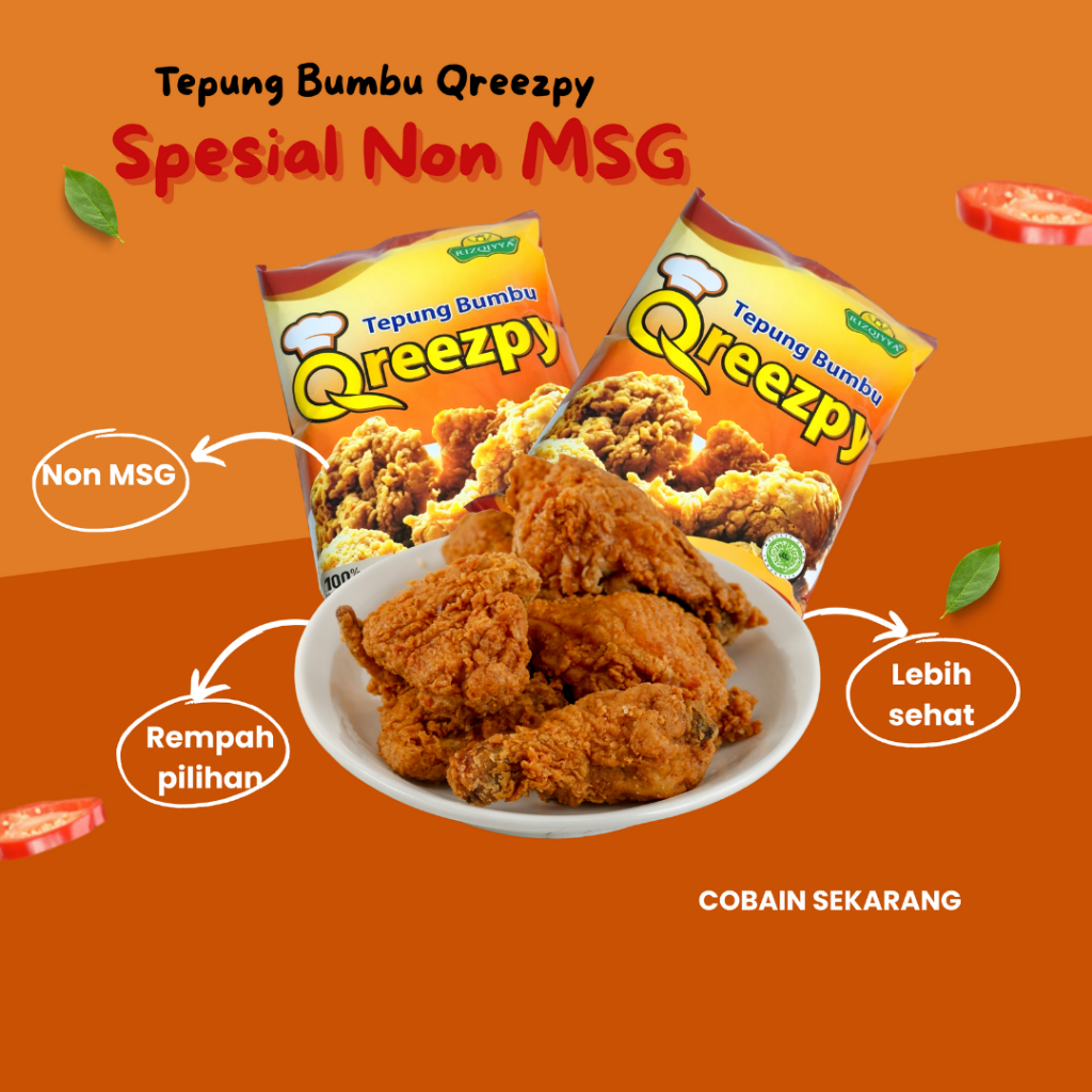 

Tepung Bumbu Qreezpy – Cocok untuk Aneka Gorengan Tanpa MSG