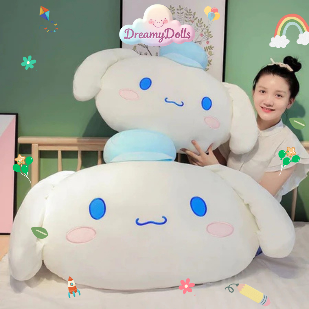 DreamyDoll's Boneka Bantal Cinnamoroll Ballon Ukuran -/+ 45cm, Hadiah Menarik untuk Pacar atau Anak