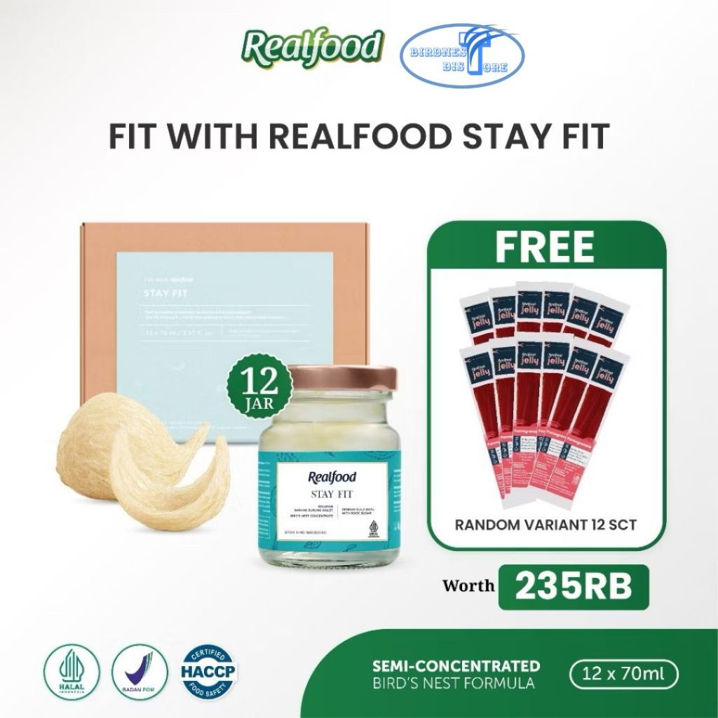 

Realfood Stay Fit Isi 12 Jar MInuman Sarang Burung Walet