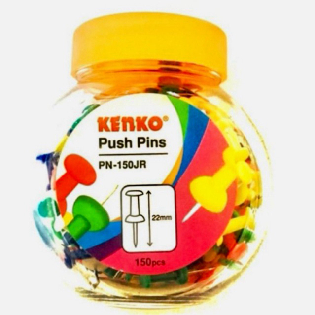 

Kenko Push Pin / Jarum Tekan Warna PN 150 JR ( Toples / Jar ) 22mm