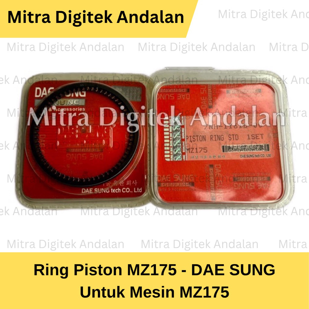 Ring Piston Set MZ 175 - DAE SUNG [ Mesin Tipikal Yamaha ]