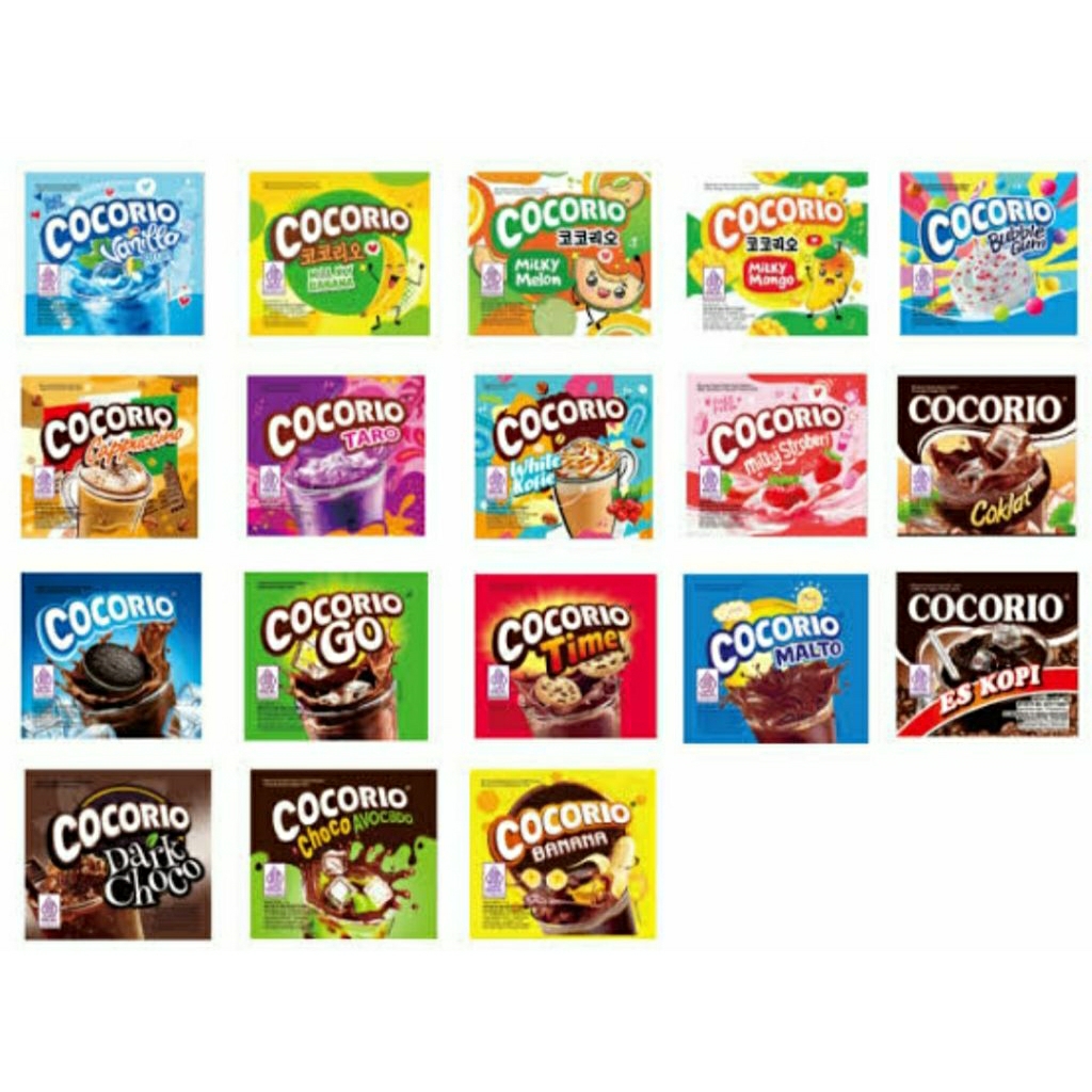 Minuman Serbuk Cocorio Varian Rasa ( isi 10 pcs @6gr )