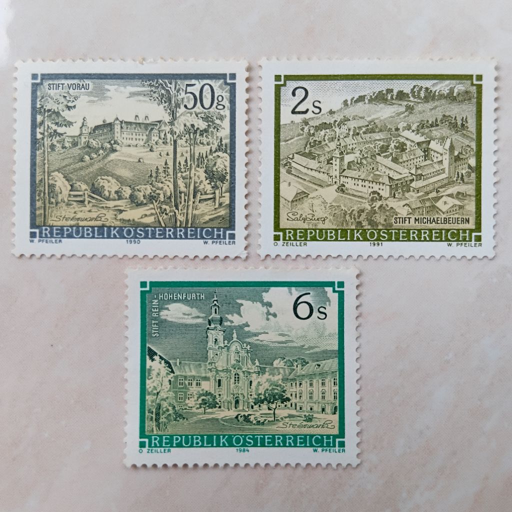 

Perangko Prangko Jadul Austria Osterreich Seri Monasteries and Abbeys 1984-1991 - YN2677