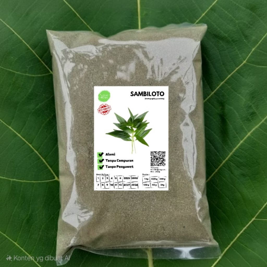 

Sambiroto Bubuk 1kg Serbuk Sambiloto Alami Organik Murah