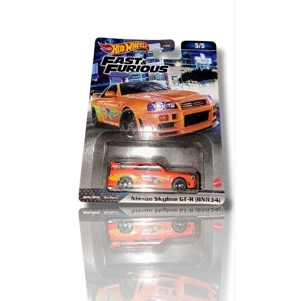 Hot Wheels Premium Murah Nissan Skyline Gt-R34 Oren / Orange Supra Livery