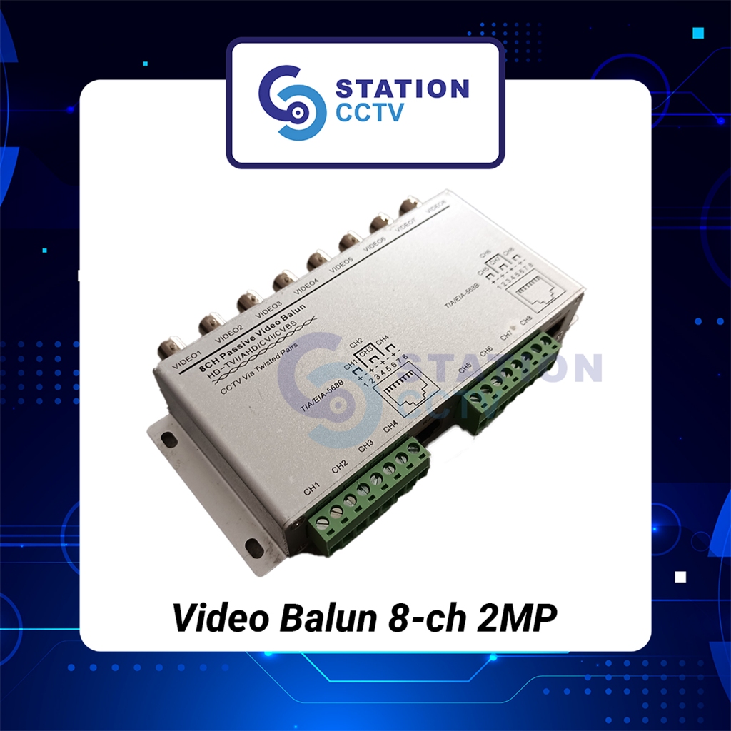 Video Balun 8ch / 8 Channel Video Balun 2 MP
