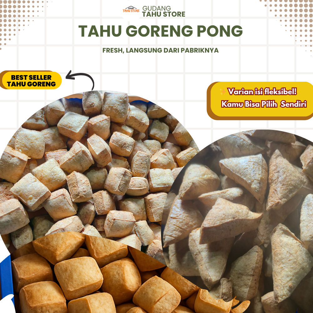 

Tahu Goreng Kopong Fresh – Isi 20/15 pcs | Gurih & Siap Masak | Kirim Instan