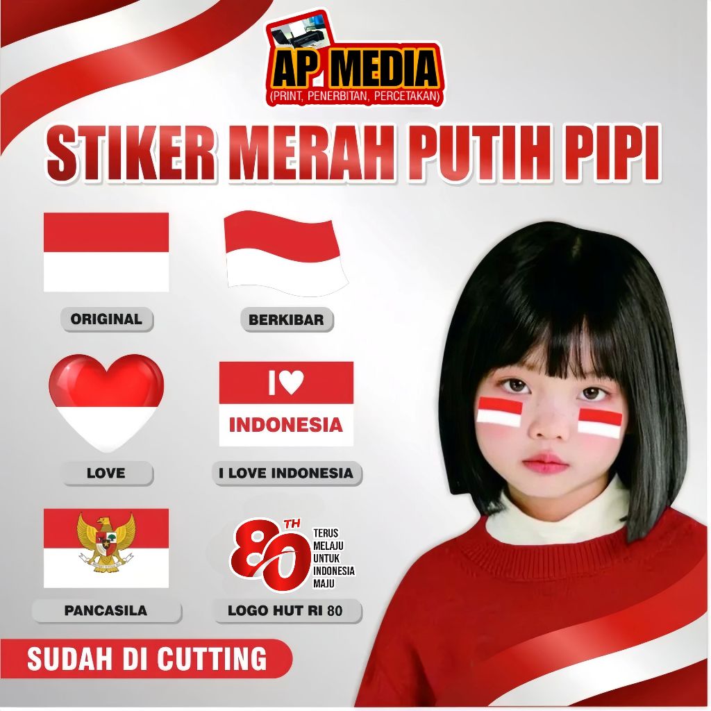 

Stiker Bendera Pipi Merah Putih