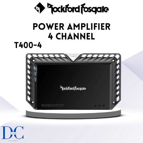 Rockford Fosgate Power Premium Amplifier T400-4 - Power Amplifier 4 Channel - Amplifier Audio Mobil 