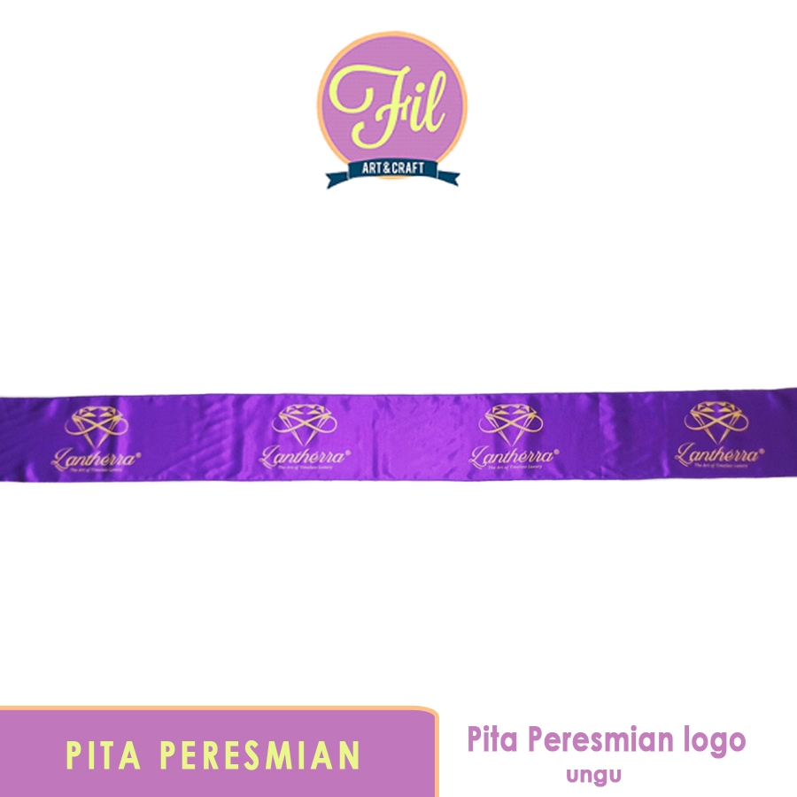 

Pita Peresmian / Pita Logo / Gunting Pita / Grand Opening / Pita Satin ungu