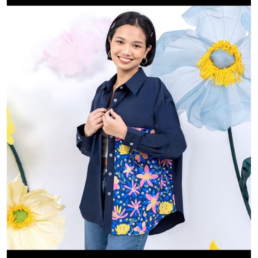 Sovlo Lyla kemeja oversized kode pertiwi (preloved)