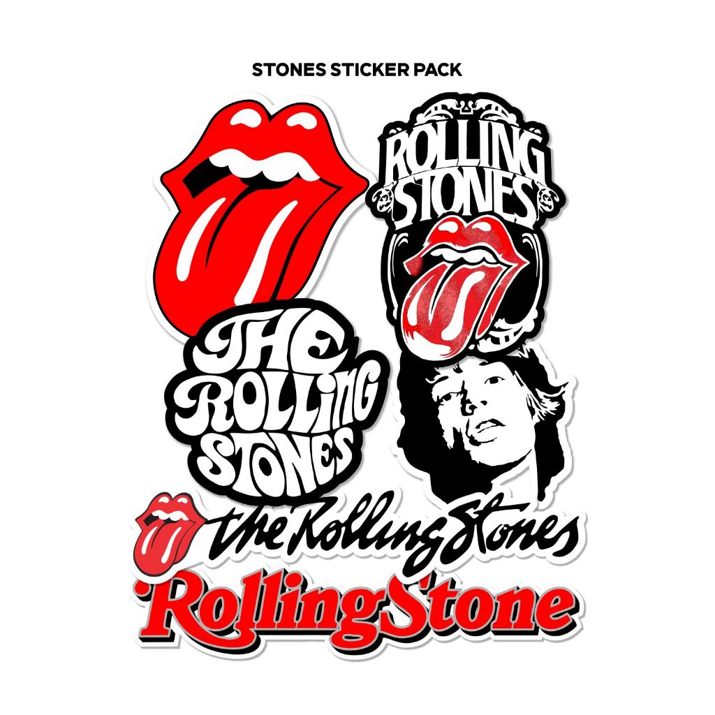 

STICKER PACK STONES STIKER BAND ROCK N ROLL ANTI AIR LAMINASI GLOSSY STIKER VINYL ESTETIK PREMIUM