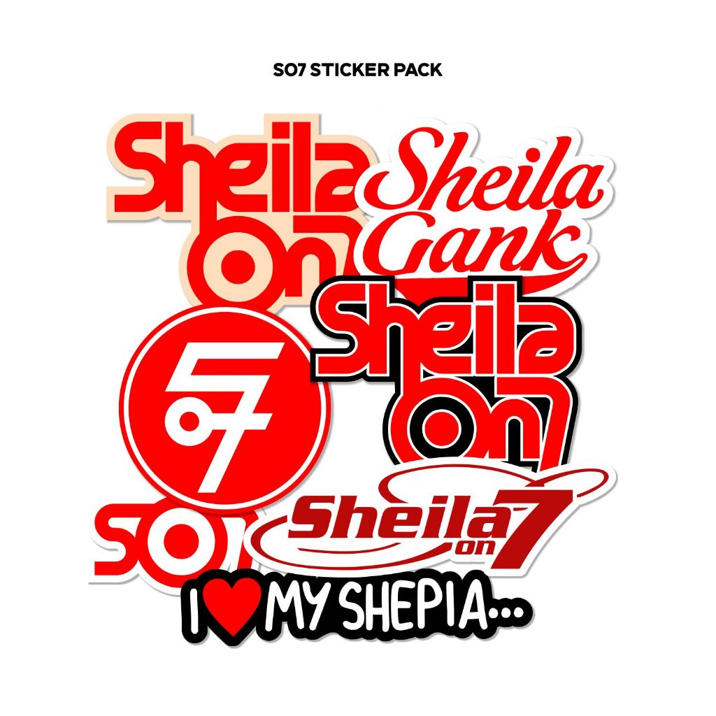

STIKER SHEILA ON 7 STICKER BAND SO7 VINYL LAMINASI GLOSSY STICKER HELM KOMPUTER HP LAPTOP