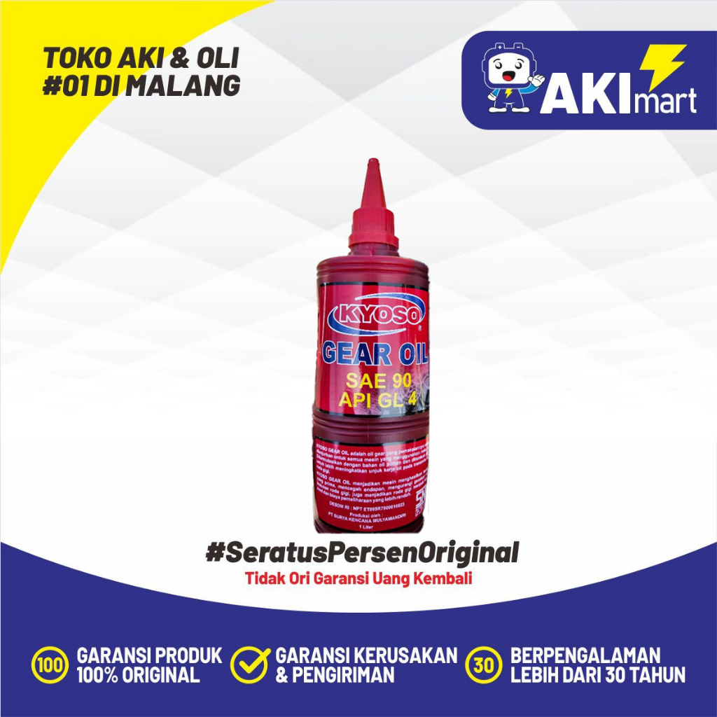 Oli Transmisi Kyoso SAE 90 API GL 4 1Liter