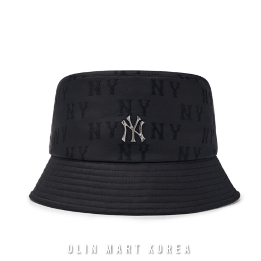 MLB CLASSIC MONOGRAM TONE-TONE EMBO JQD BUCKET HAT #BLACK