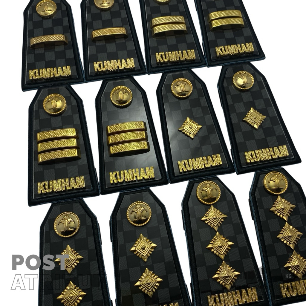 Pangkat PDU KUMHAM Golongan 3A-4B PDU Logam akrilik Terbaru / Pangkat KUMHAM TERBARU / Atribut Lapas