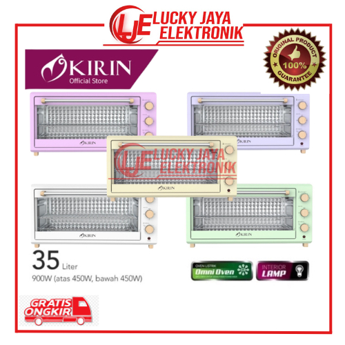 KIRIN Beauty Oven Listrik  KBO-350WB 35 Liter Low Watt