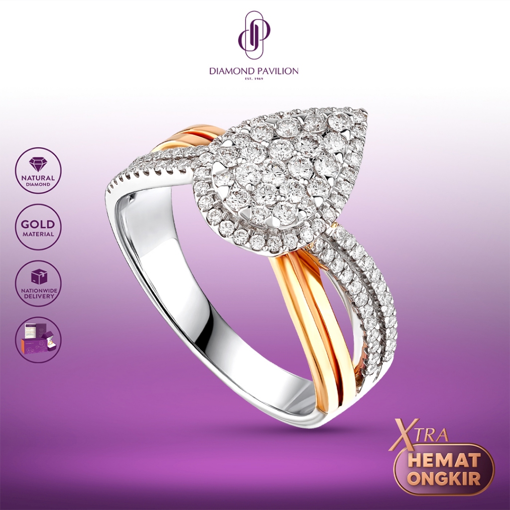 Diamond Pavilion Cincin Emas Batu Berlian Firenze Ring