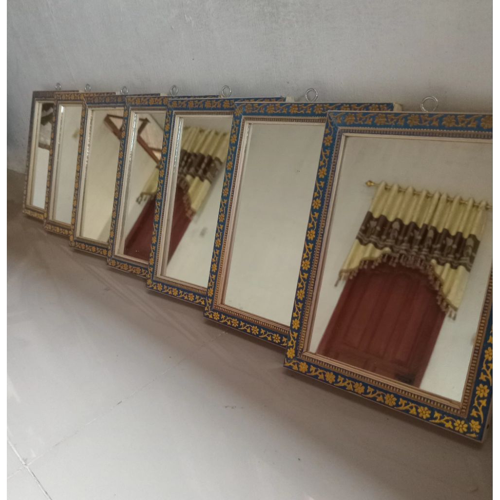 Cermin dinding 19×14/cermin kaca/ cermin kaca persegi bingkai/kaca cermin bingkai kayu/kaca cermin g