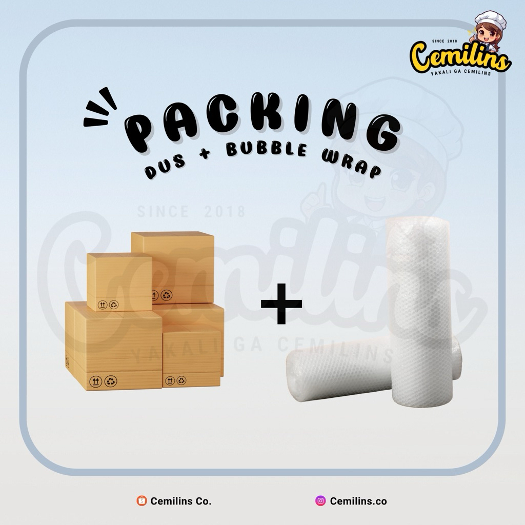 

Tambahan Packing Dus + Extra Bubble Wrap