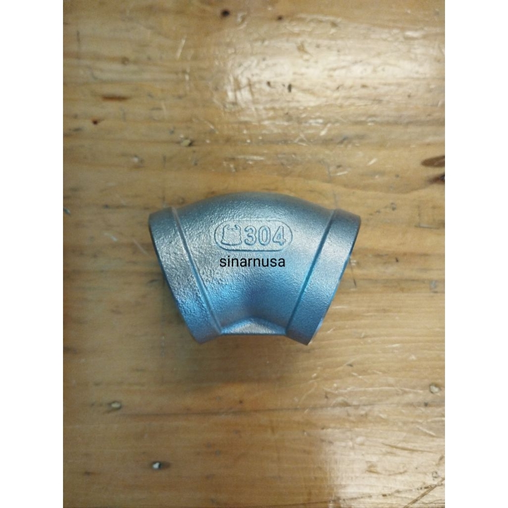 Elbow 45° Stainless 304 Drat 1 1/2" inchi DN 40