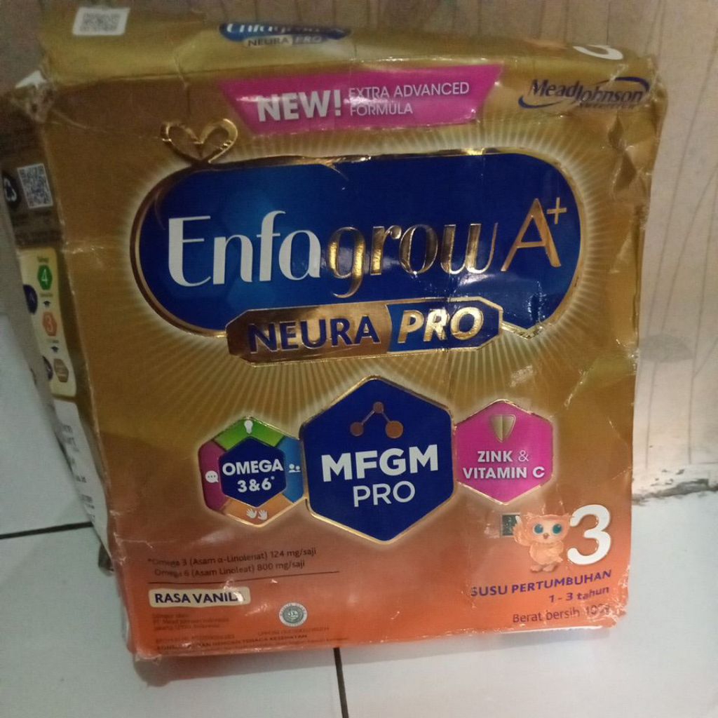 

Rijek dus Enfagrow A+ Neura pro tahap 3 vanila 400 Gr