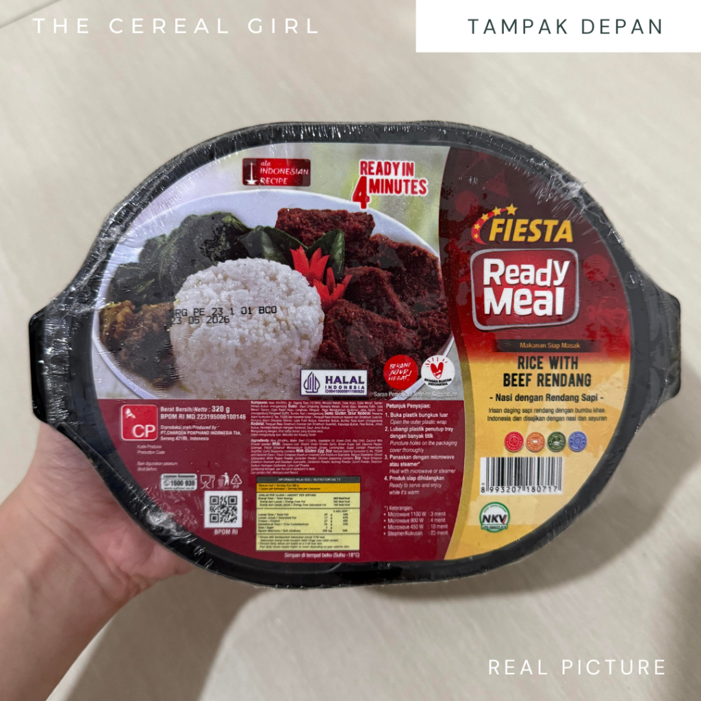

[KONDISI BARU - 100% ORIGINAL] FIESTA Rice with Beef Rendang 320gr - Ready Meal - Makanan Siap Masak