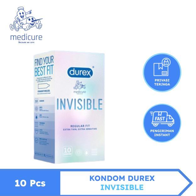 Kondom Durex Invisible Intense 10 Pcs