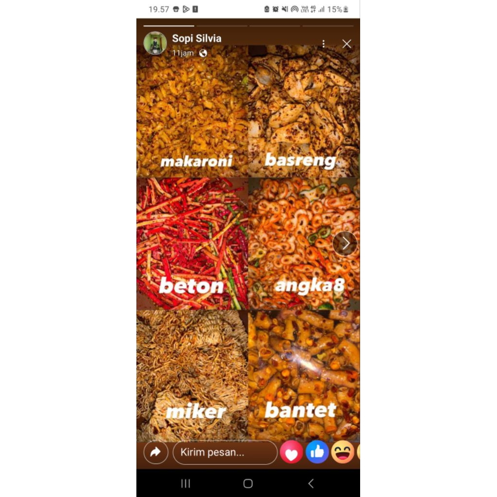 

seblak garing campur