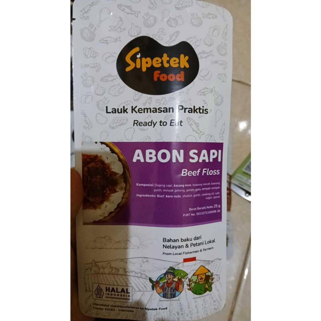 

Abon Daging Sapi Asli Original Kemasan Pouch 25gr Siap Kirim