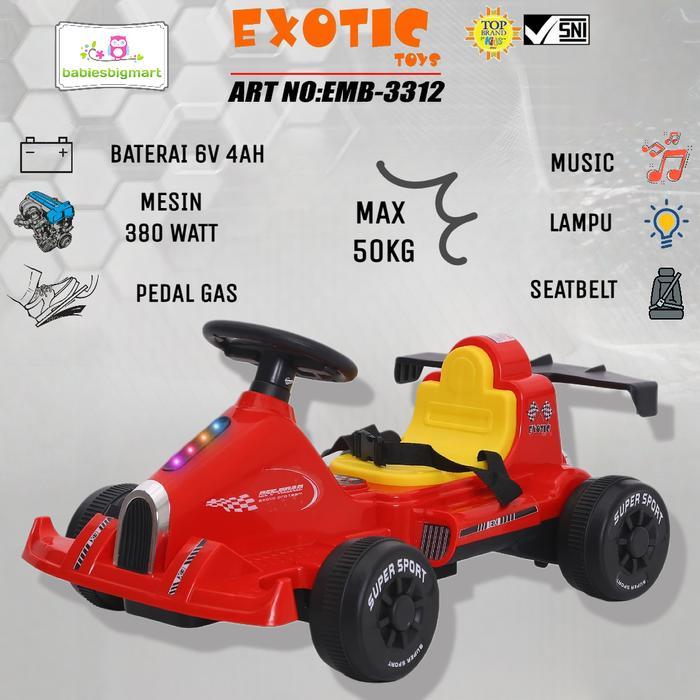 Mainan Anak Mobil Aki Go Kart EMB 3312 Exotic