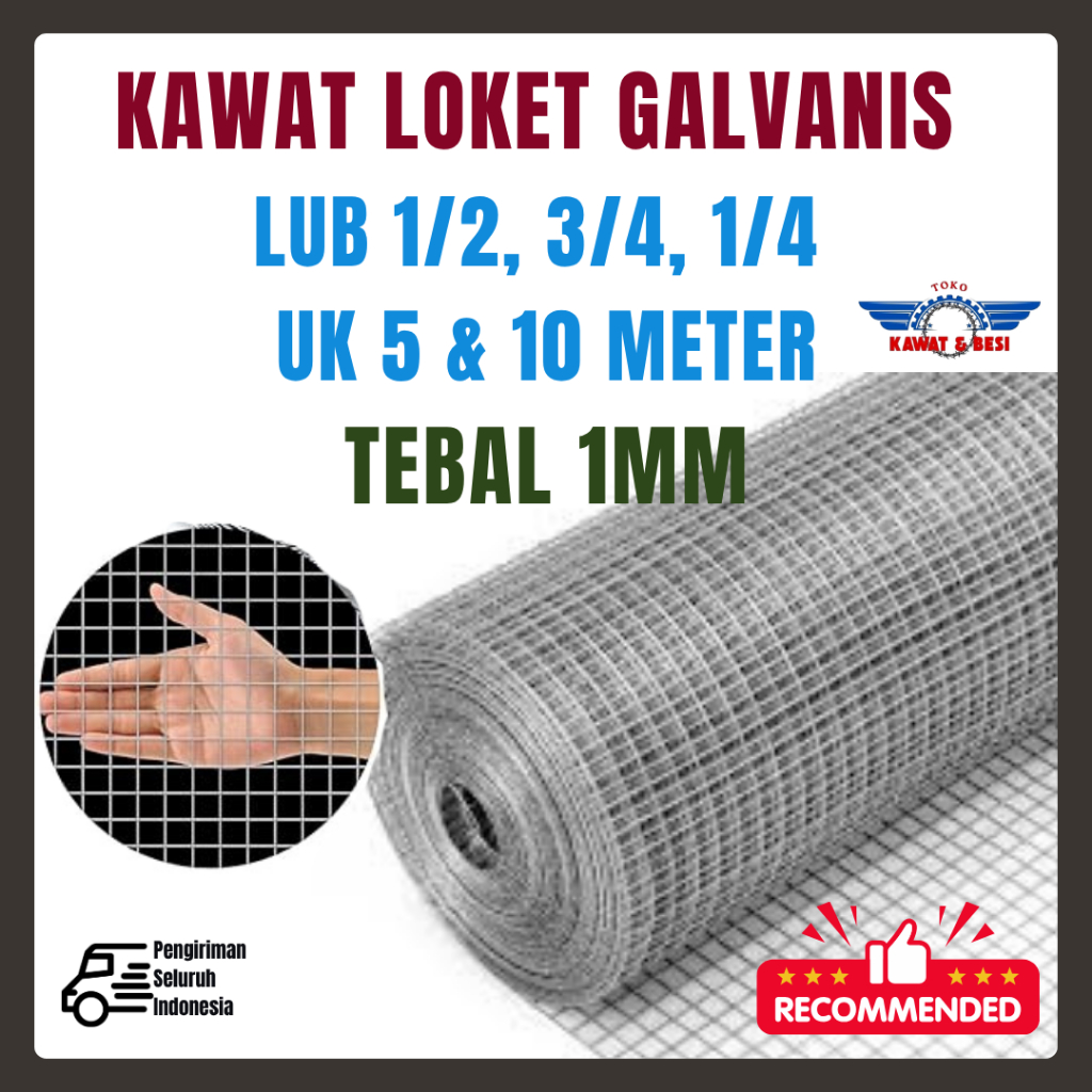 Kawat Mesh Loket Galvanis Anti Karat Serbaguna
