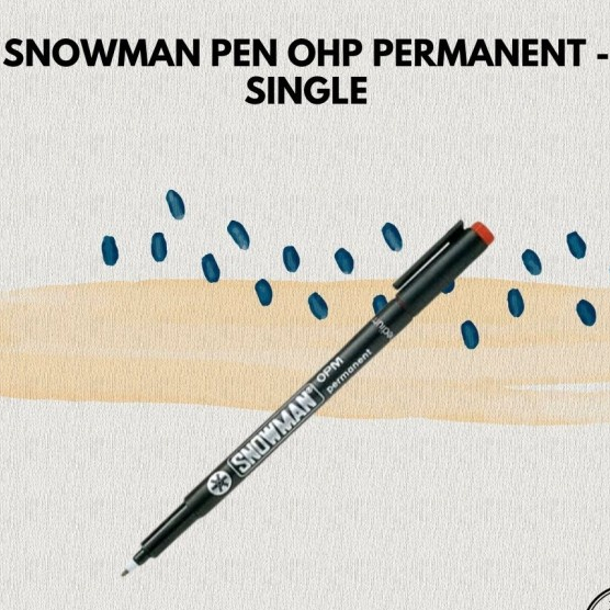 

Snowman Spidol Pen OHP Permanent - single Merah