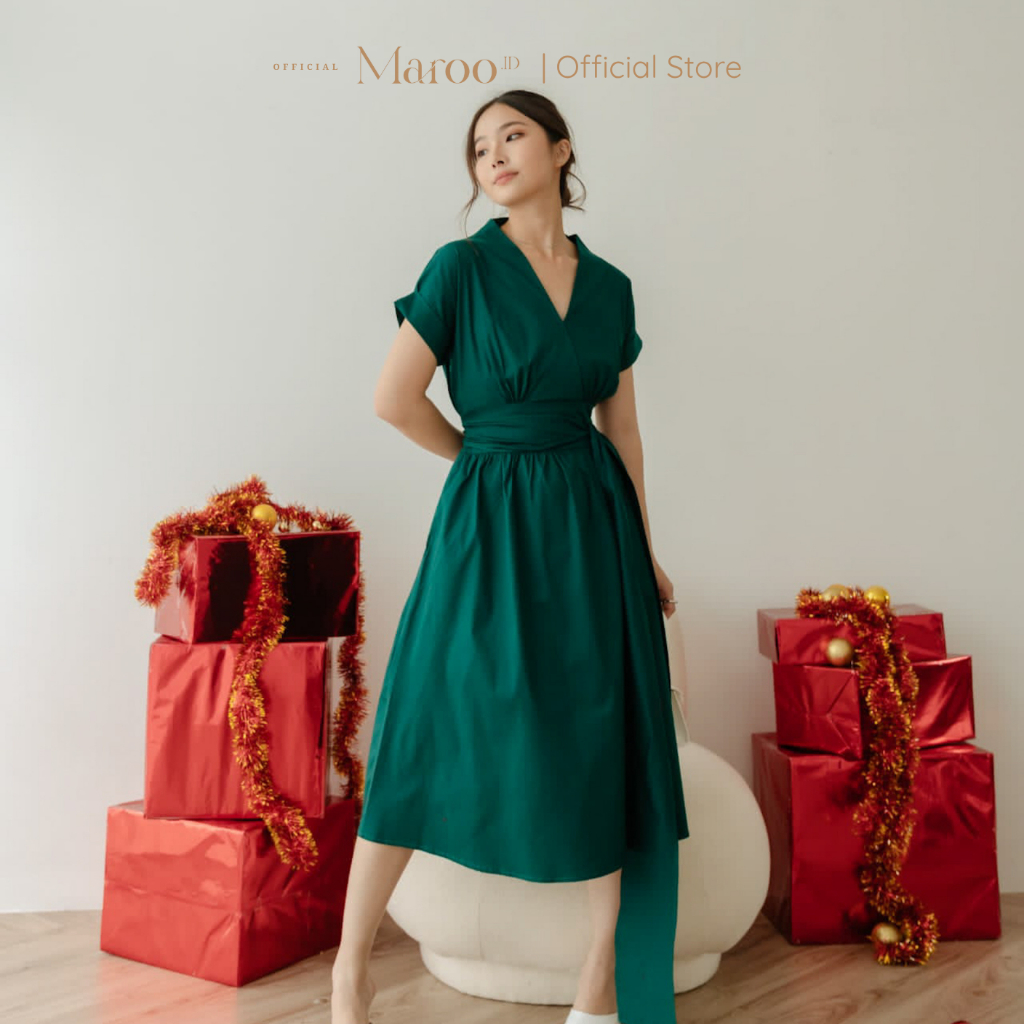 BEST SELLER MAROO - REI KIMONO DRESS / DRESS KIMONO / DRESS KONDANGAN / DRESS KOREA