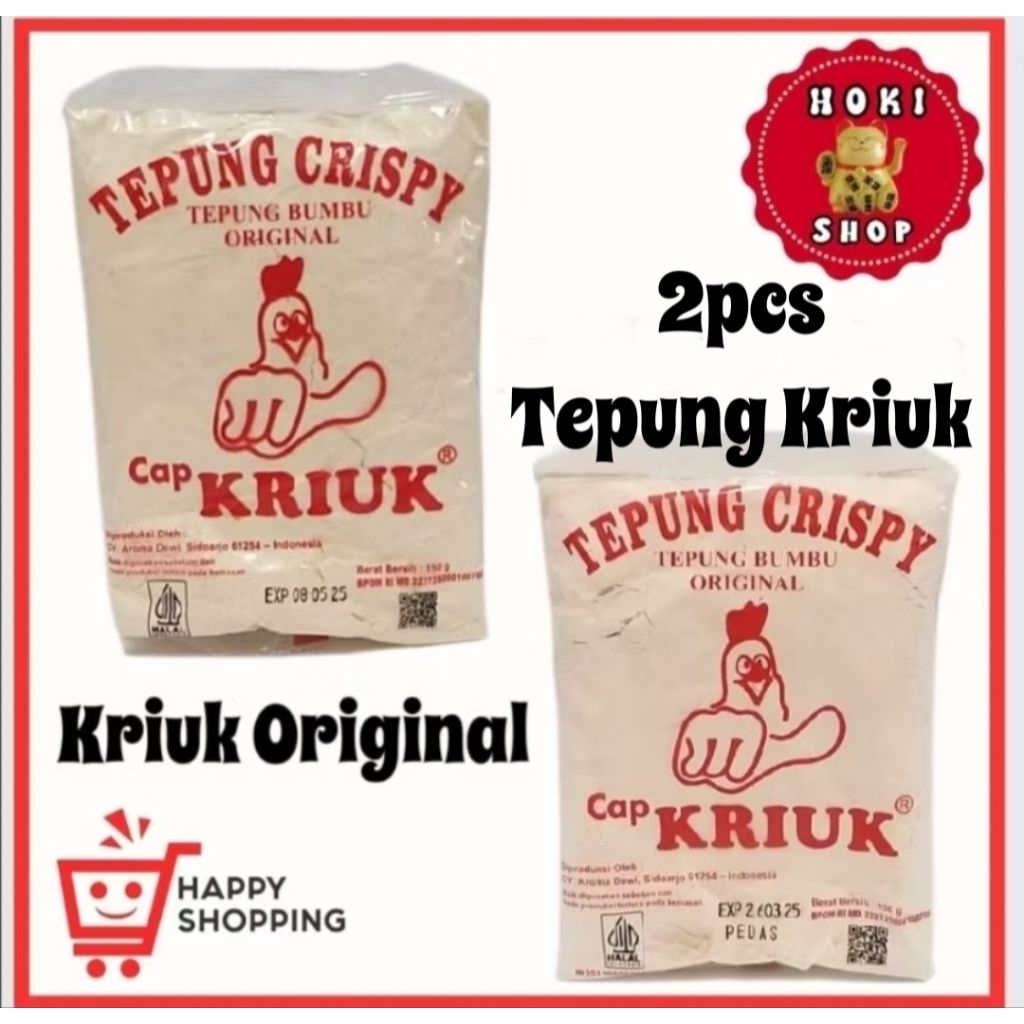 

Tepung Kriuk Original Barcode 2pcs @150gr / Tepung Kriuk Asli / Tepung Kriuk Crispy