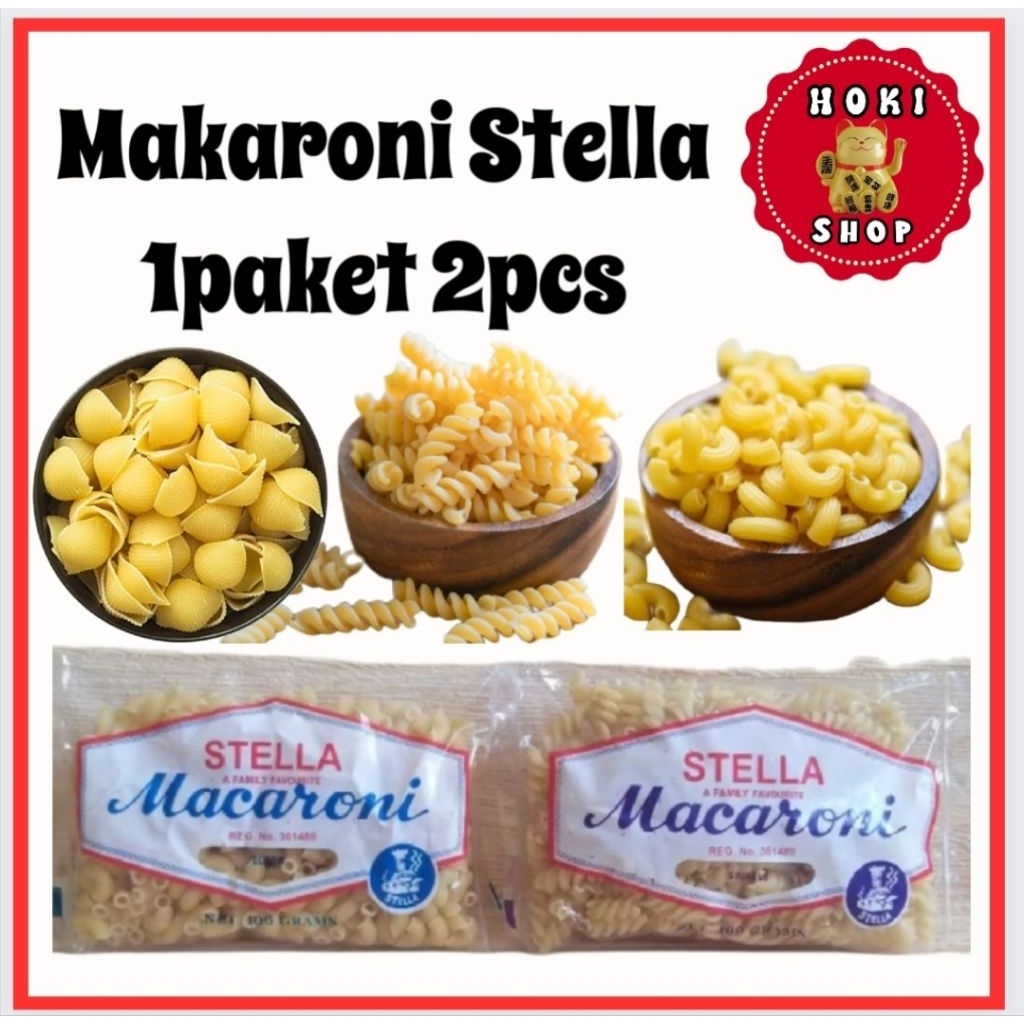 

Stella Macaroni Pipa - Spiral 1paket 2pcs @100gr / Makaroni Sup / Makroni