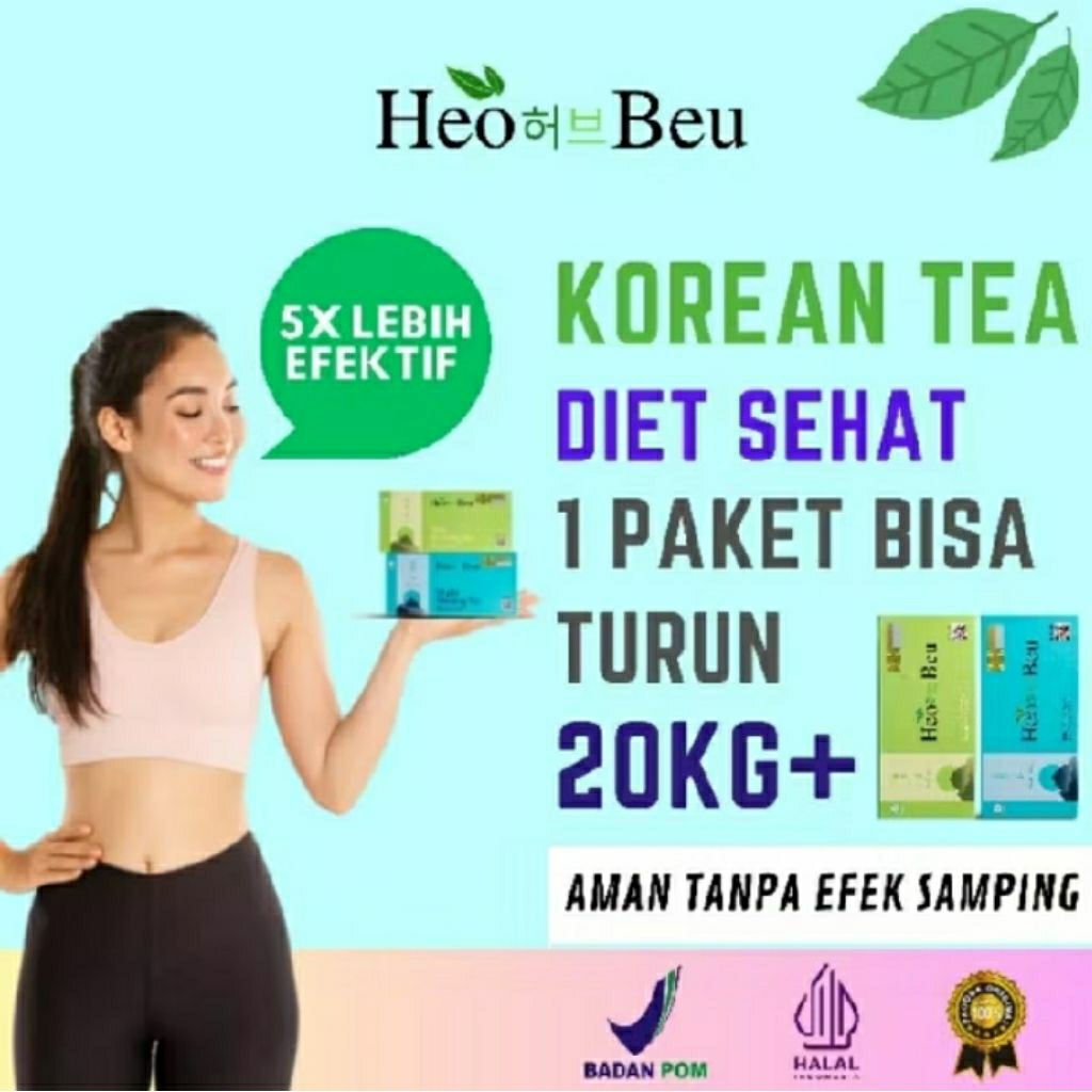 teh heo beu Korea detox pelangsing badan herbal membantu mengatasi masalah lemak di perut mengurangi