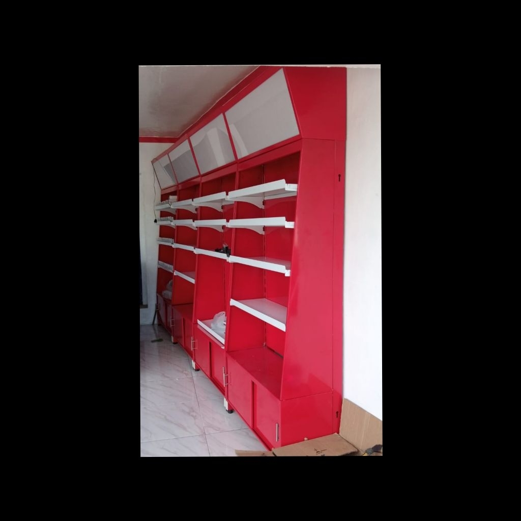 rak Blackwell rak pajangan belakang kasir