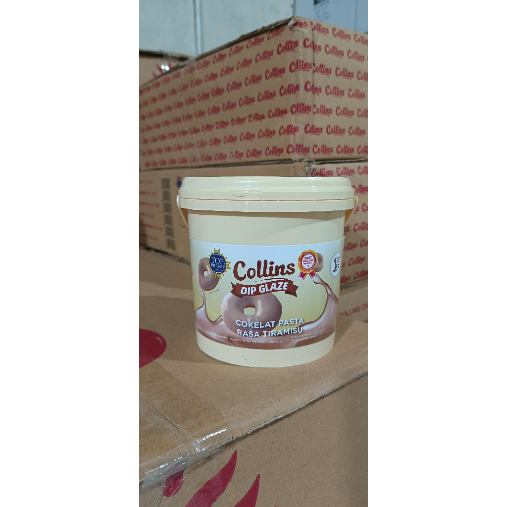 

Collins Dip Glaze Tiramisu 1kg Cokelat Pasta Rasa Tiramisu / Collins 1kg