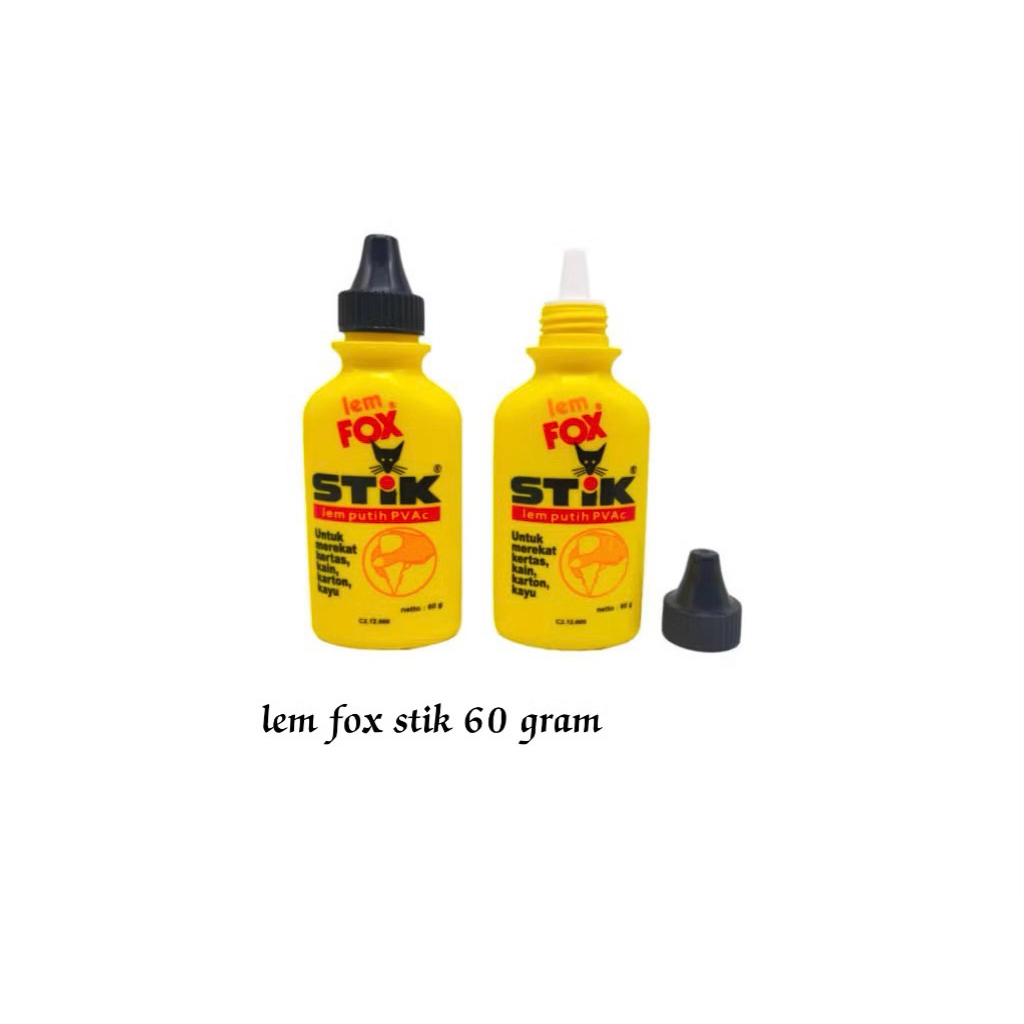 

Lem Fox Putih Stick / Lem Fox Kayu Serbaguna PVAc Stick 60gr
