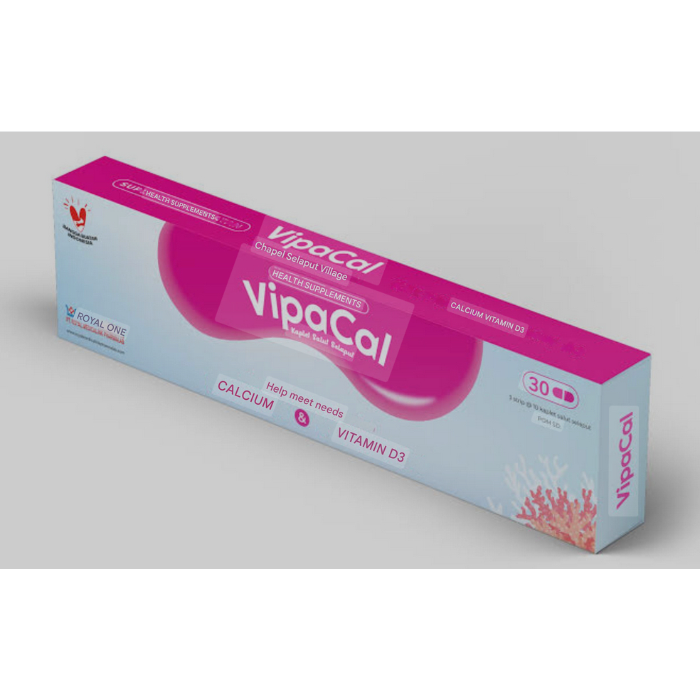 Vipacal suplemen multimineral kalsium, magnesium, vitamin D3