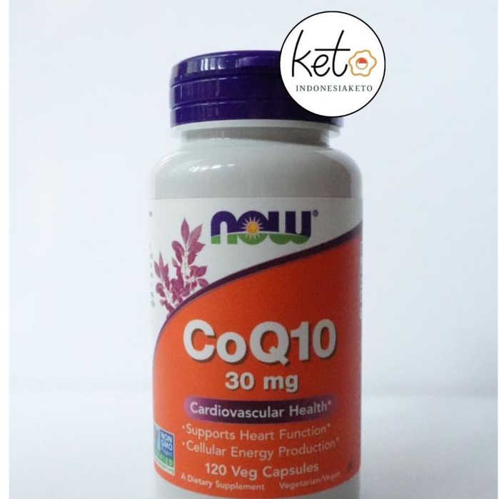 NOW CoQ10 30mg , 120 Veg Capsules , Co Enzyme Q10 , ORI 100% USA