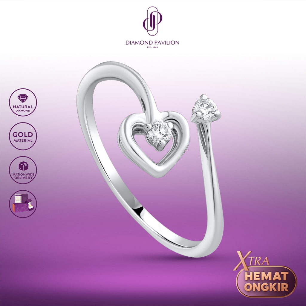 Diamond Pavilion Cincin Emas Batu Berlian Olea Ring