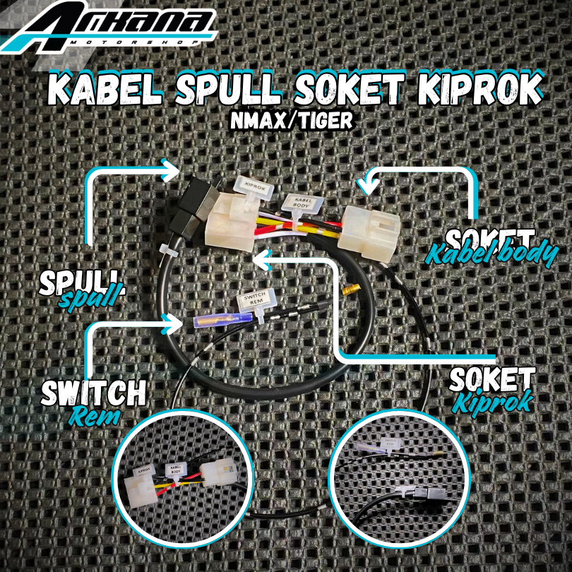 Kabel Cable Spull Spul Spool Soket Kiprok NMAX Dan TIGER Untuk RXKING RX King RXK