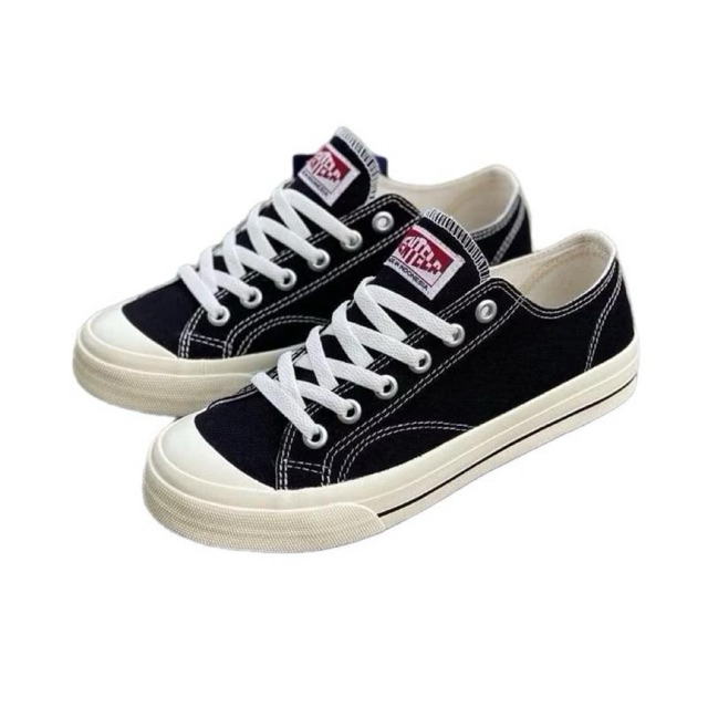 Sepatu Pria Sneakers Vantela Public Low Full Hitam Sepatu Pria Wanita Hitam Putih Sepatu Kasual Snea