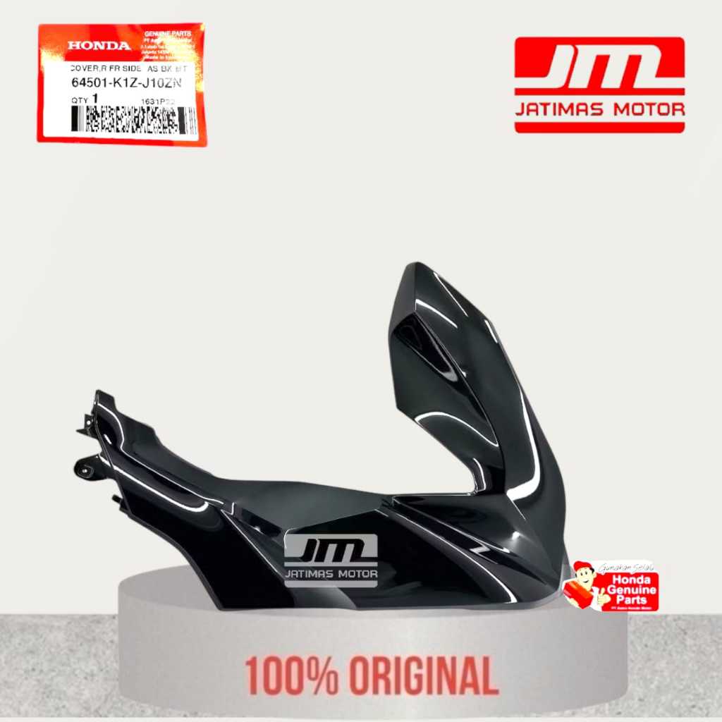 64501-K1Z-J10ZN Cover Kanan Depan Hitam Metalic Honda PCX 160 K1Z