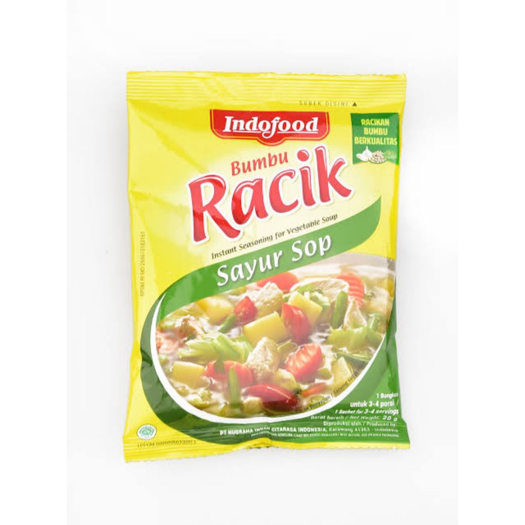 

Indofood Bumbu Racik Sayur Sop 20 gr