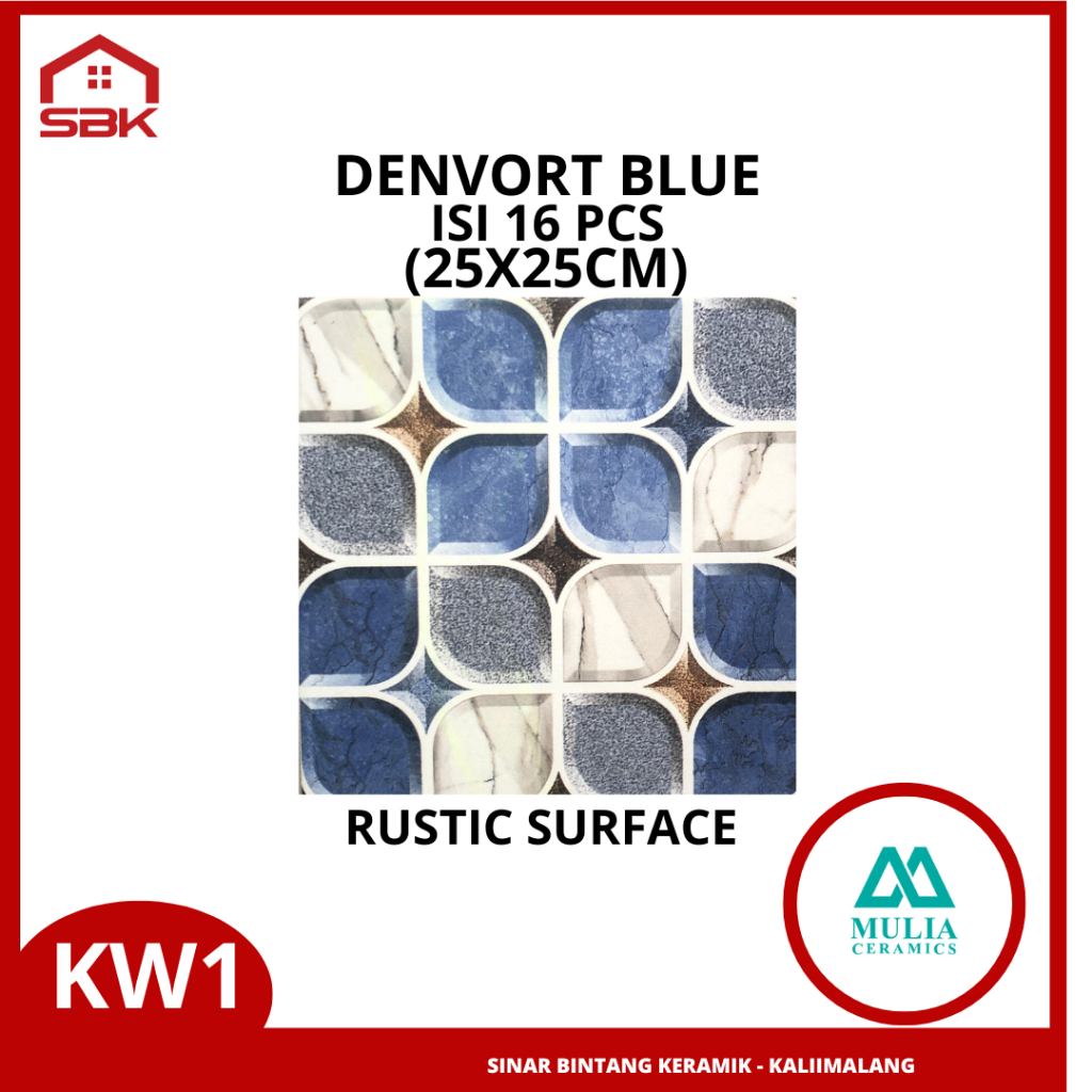 Keramik Lantai Kamar Mandi 25x25 Denvort Mulia