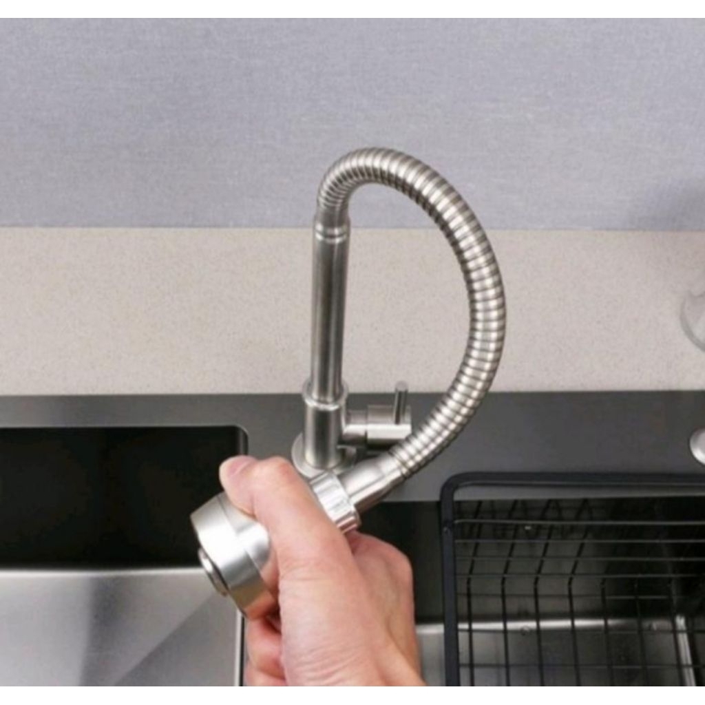 kran cuci piring fleksibel stainles SUS 304/kran sink model toto