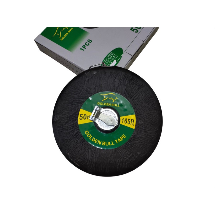 METERAN ROLL KAIN GOLDEN BULL 50M / METERAN GULUNG UKUR LINGKAR BADAN
